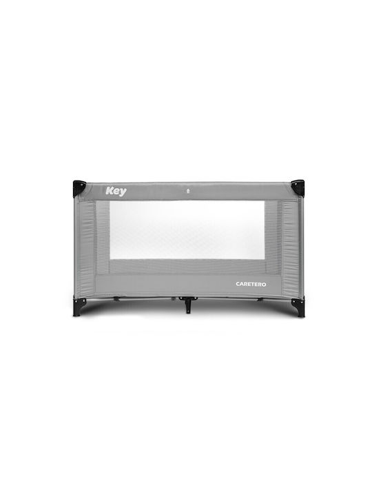 Caretero Key Кошара за игра с Матрак Light Grey 64x125см