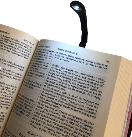 Eikona Book Light LED with Clip Black