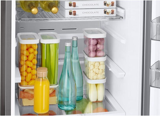 Samsung Kühl-Gefrierkombination 387Es NoFrost H203xB59.5xT65.8cm. Inox RB38C7B6AS9/EF