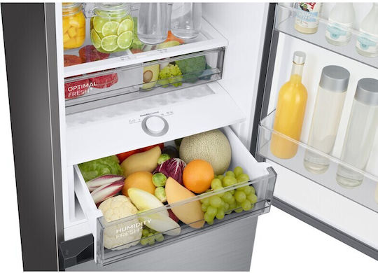 Samsung Kühl-Gefrierkombination 387Es NoFrost H203xB59.5xT65.8cm. Inox RB38C7B6AS9/EF