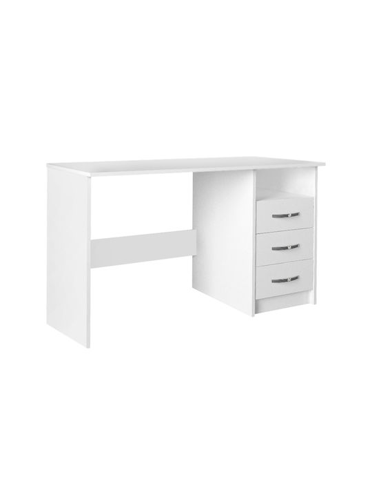 Schreibtisch Eldoris Holz Weiß 120x60x75cm