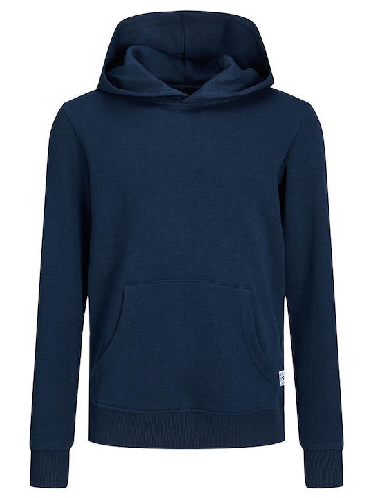 Kids Sweatshirt with Hood and Pockets Navy Blue