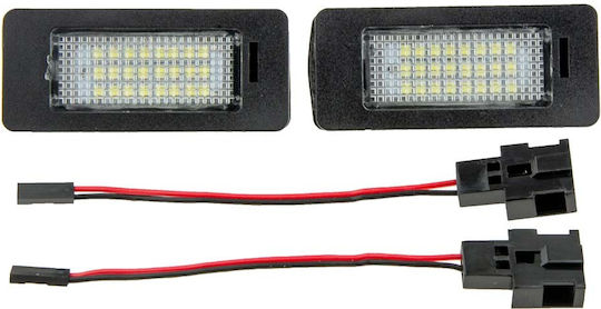 NTY LED Светлини За Регистрационната Табела Volkswagen Голф / Джета / Пасат / Шаран / Тоуарег / Туран Audi A1 / A3 / A4 / A5 / Q5 2 Бройки