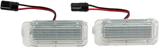 NTY License Plate Lights LED Ford C-Max Focus Kuga Mondeo 2007 2 Pieces