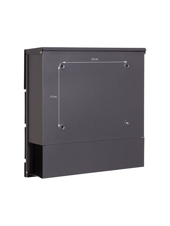 ML-Design Cutie Poștală pentru Exterior Metalic în Culoarea Alb 37x36.5x11cm