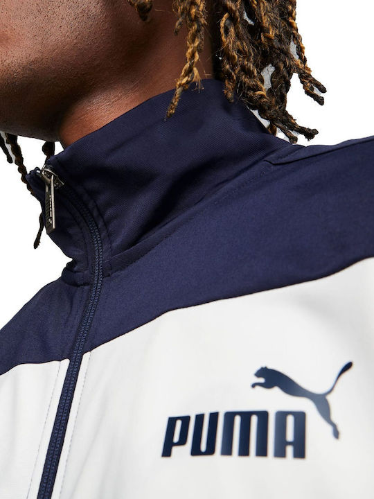 Poly Tracksuit Glossy Navy Blue