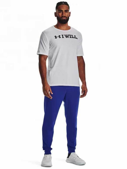 Terry Rival Sweatpants with Elastic Blue