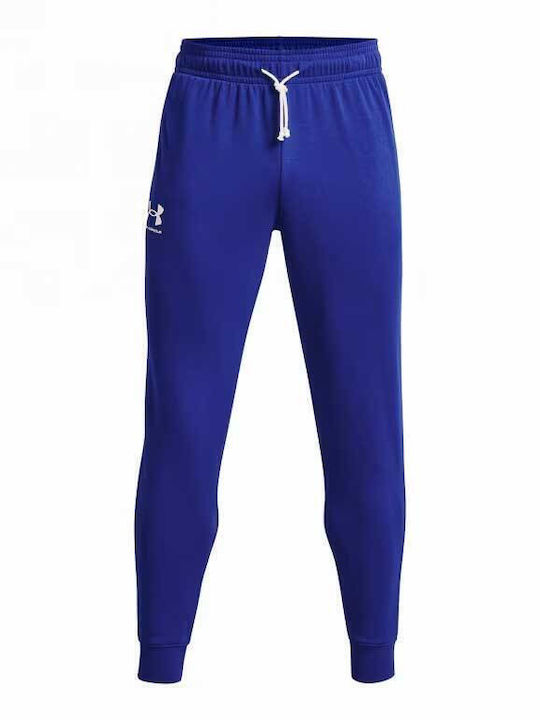 Terry Rival Sweatpants with Elastic Blue