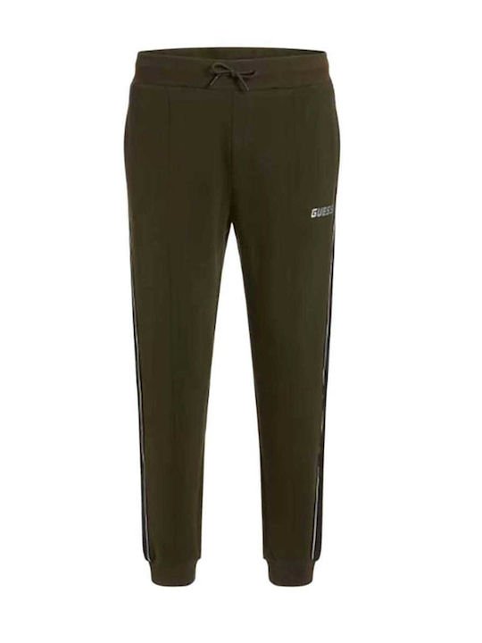 Guess Men's Sweatpants with Rubber Green