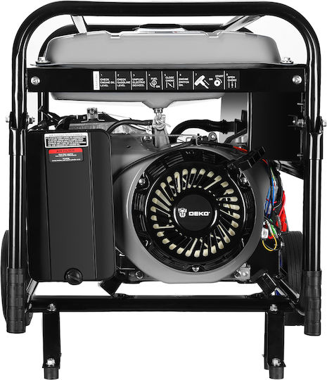 Deko Deko Generator Benzină (în patru timpi) Patru timpi cu Roți și Putere Maximă 5.5kVA