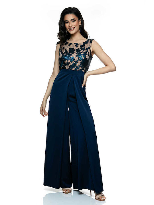 FULL BODY JUMPSUIT WITH EMBROIDERED TIE