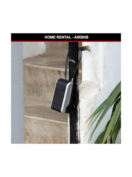Master Lock 5482D Combination Key Holder with Horseshoe Metallic and Combination Dial 7.6x5.6x28.3cm