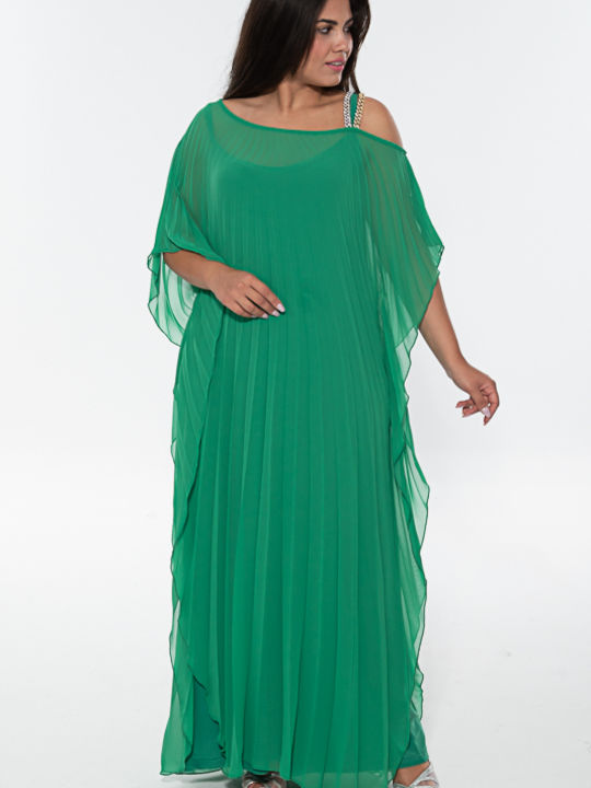 Siderati Summer Maxi Evening Dress Green