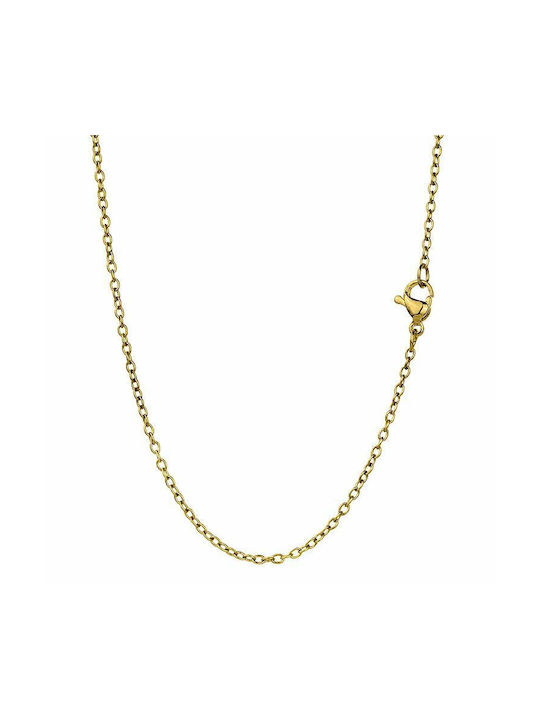 Amor Amor Halskette mit Design Schmetterling aus Vergoldet Stahl mit Perlen