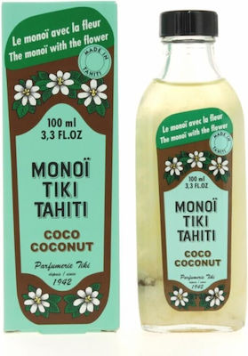 Monoi Tiki Tahiti Coco Kokosnussöl für Gesicht, Haare und Körper 100ml