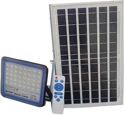 Rezistent la apă Panouri solare Proiector LED 100W Alb Rece cu Telecomandă IP66