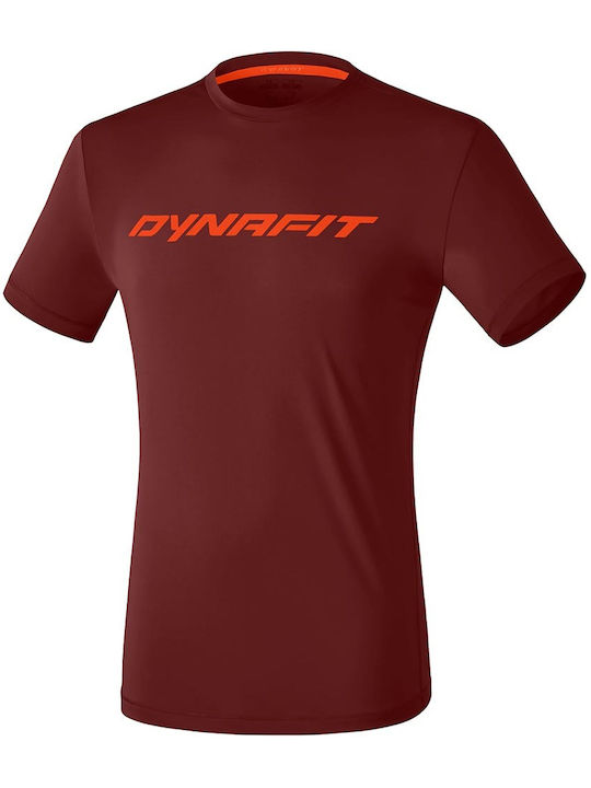 Dynafit Herren Sport T-Shirt Kurzarm Burgundisch