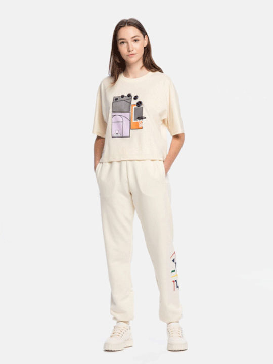 Bairro Pants Sweatpants Jogger White