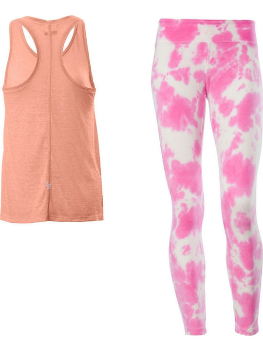 Freddy Täglich Set mit Lang Leggings Orange