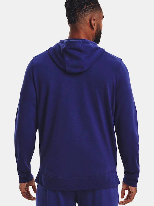 Rival Terry Sweatshirt with Hood Blue