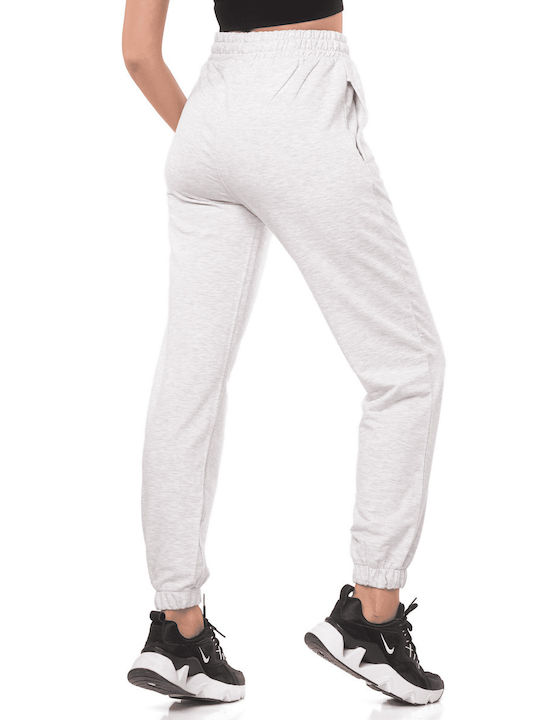 Superstacy Hohe Taille Damen-Sweatpants Gray