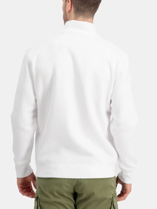 Alpha Industries Men's Sweatshirt Jacket White