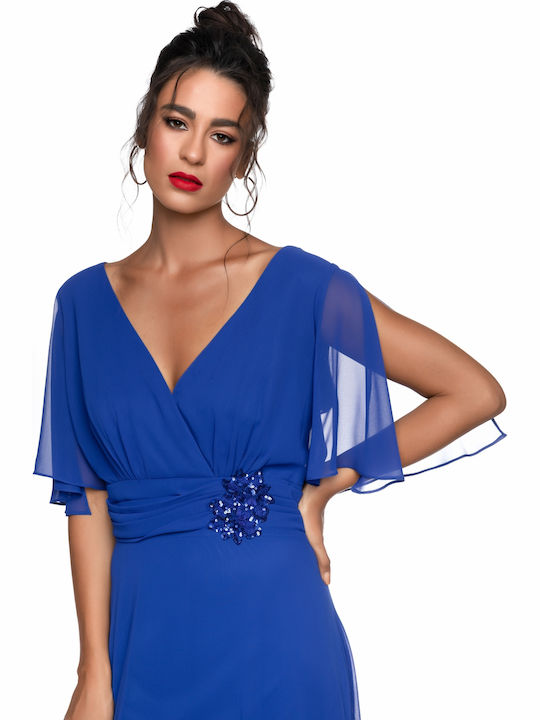 Midi Dress for Wedding / Baptism Blue