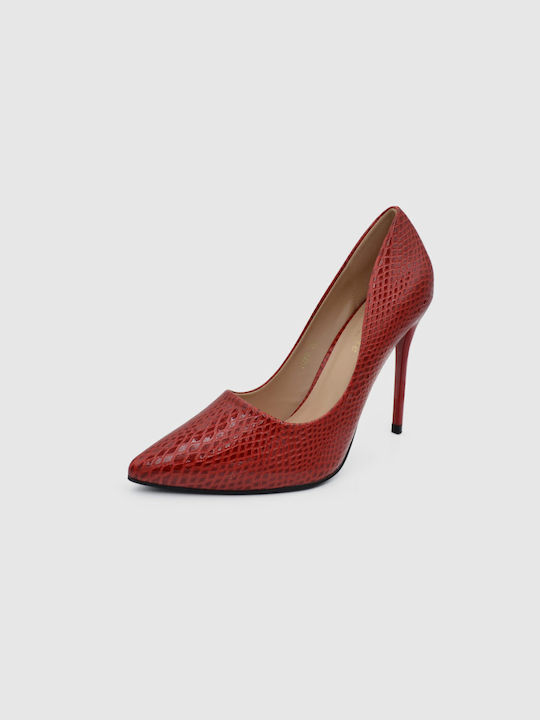 Joya Pointed Toe Burgundy Heels