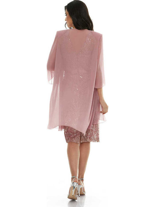 Midi Dress for Wedding / Baptism Pink