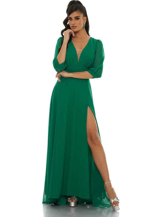 Graciella Maxi Dress for Wedding / Baptism Green