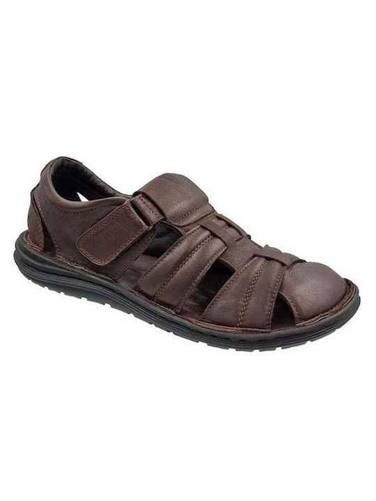 Safe Step Piele Pantofi casual pentru bărbați Anatomic Maro