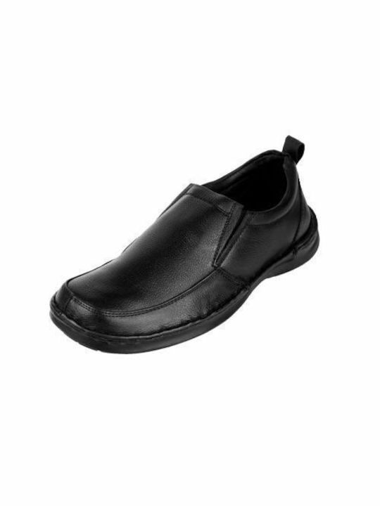 Revolver Men's Leather Casual Shoes Black