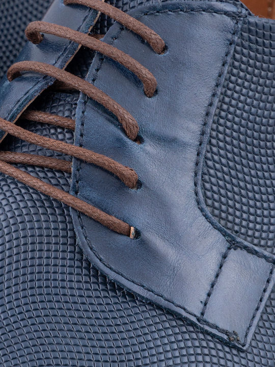 Men's Leather Casual Shoes Blue