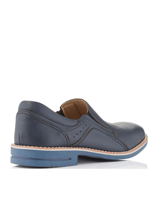 Men's Leather Casual Shoes Blue