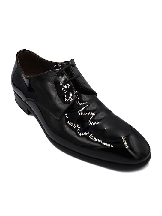 Leder Herren Freizeitschuhe Schwarz