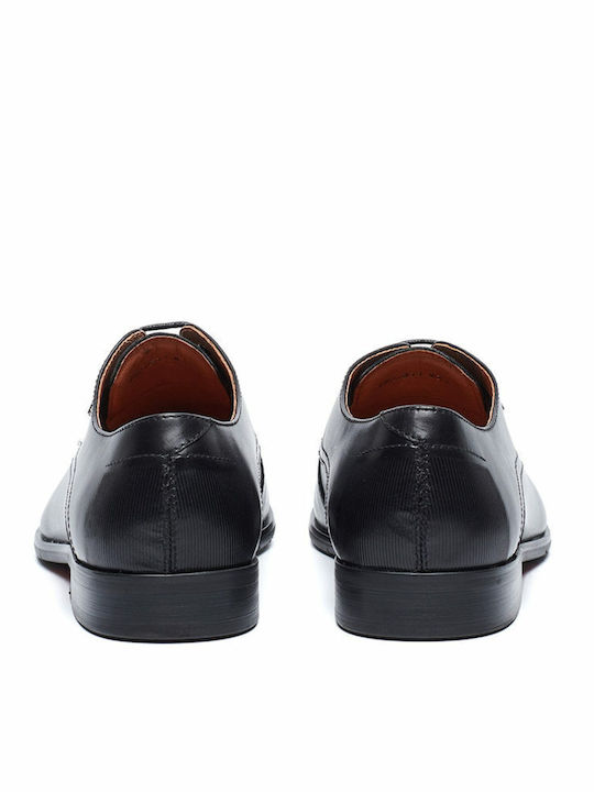 YO Men's Leather Casual Shoes Black 19.69