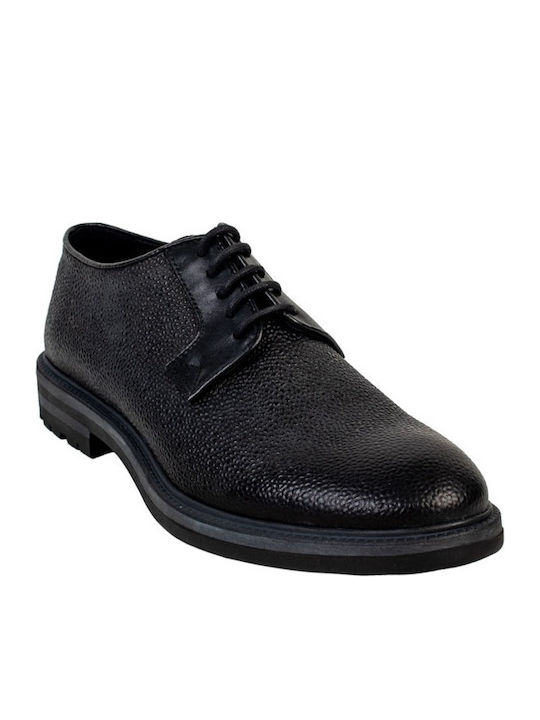 Perlamoda 1952 Men's Leather Casual Shoes Black