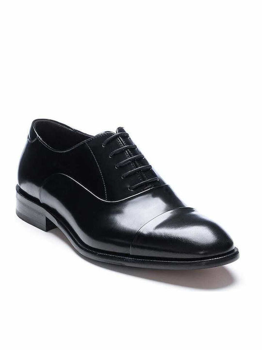Perlamoda Men's Leather Casual Shoes Black