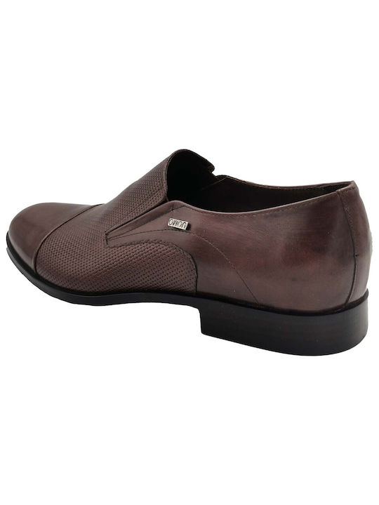 Derma Shoes Piele Pantofi casual pentru bărbați Maro