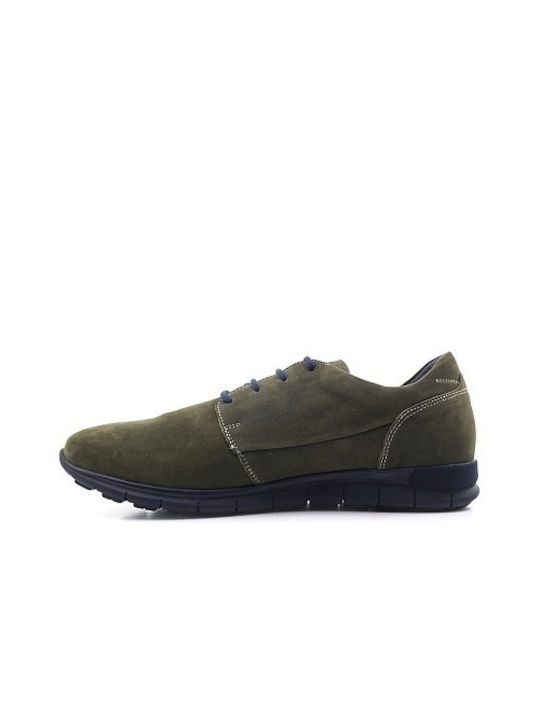 .kalt Men's Leather Casual Shoes Green