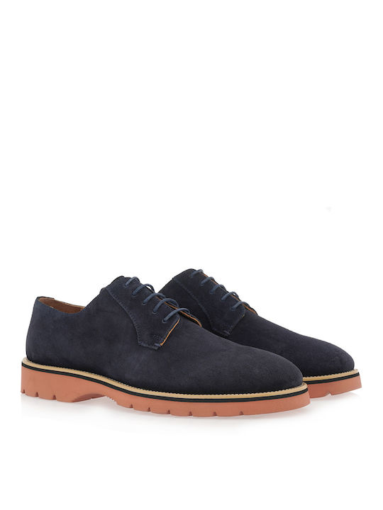 Giovanni Morelli Suede Ανδρικά Casual Παπούτσια Μπλε