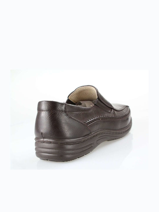Men's Synthetic Leather Casual Shoes Brown