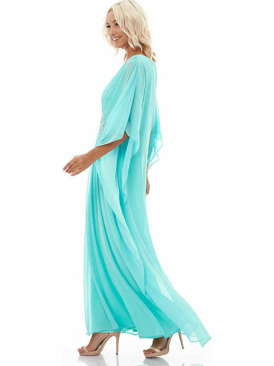 Maxi Dress for Wedding / Baptism Turquoise