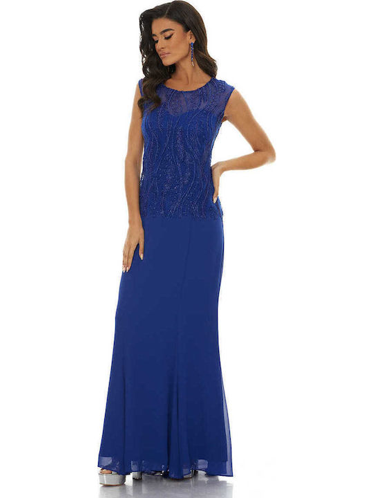 Maxi Dress for Wedding / Baptism Blue