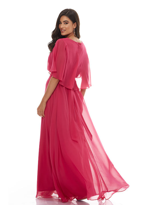 RichgirlBoudoir Maxi Rochie pentru Nuntă / Botez Fuchsia