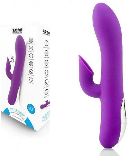 Zenn Clitoral Sucking & G-Spot Stimulation Vibrator Δονητής Rabbit 20cm Purple