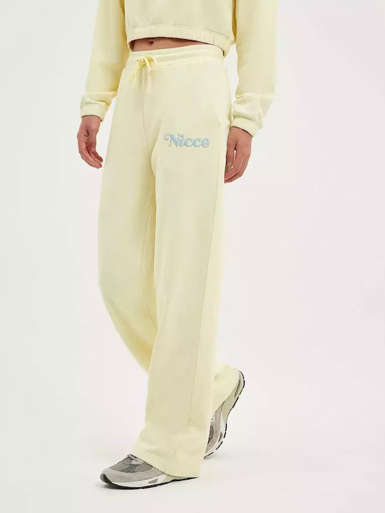 Nicce London Women's Jogger Sweatpants Yellow