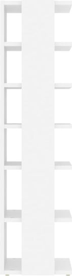 Holz Schuhschrank mit 6 Regalen White L25xW27xH102cm