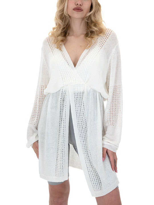 Matchbox Women's Knitted Cardigan White