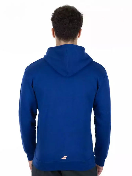 Babolat Men's Sweatshirt with Hood and Pockets Blue